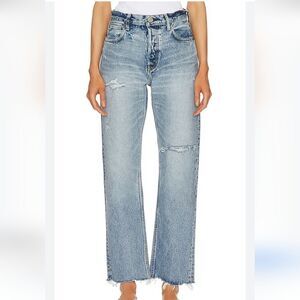 MOUSSY VINTAGE Elma Wide Straight In Blue Size 25